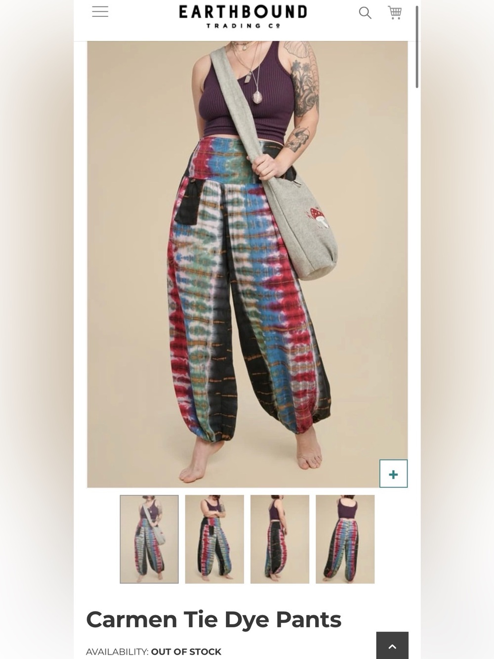 Earthbound Carmen Tie Dye Pants - Multicolor